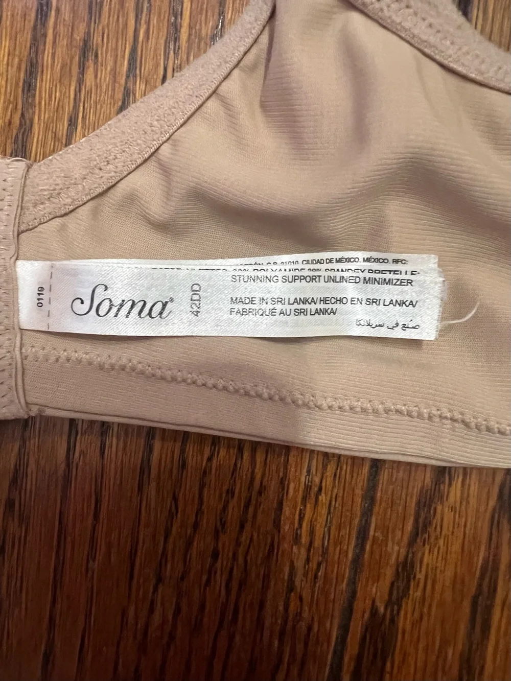 Soma Stunning Support Unlined Minimizer Bra 42DD